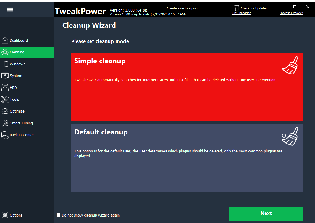 free instal TweakPower 2.040