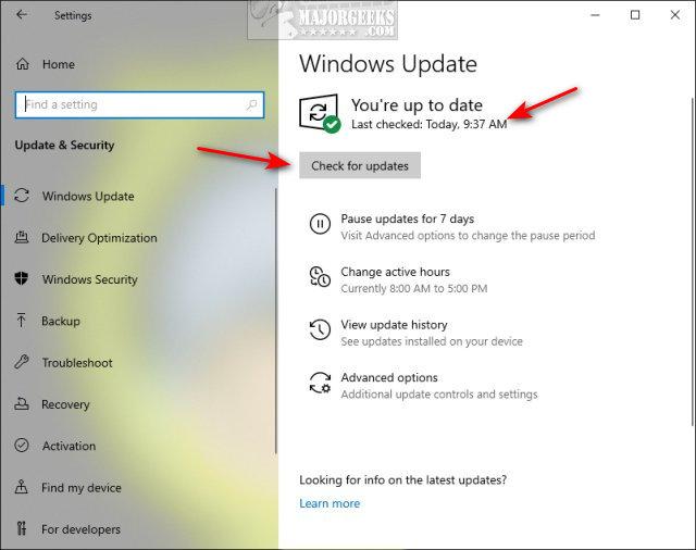 How To Check For And Install Windows Updates In Windows 10