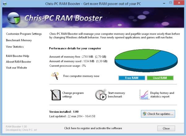 instal Chris-PC RAM Booster 7.06.14
