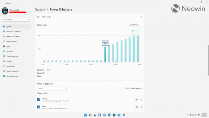 Closer Look: Power and battery settings in Windows 11