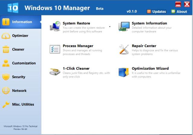 for iphone instal Windows 10 Manager 3.8.9 free