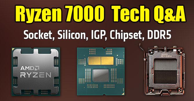 AMD Zen 4 Tech Questions with Robert Hallock and more