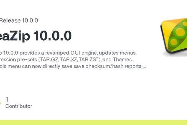 PeaZip 10.0.0 released