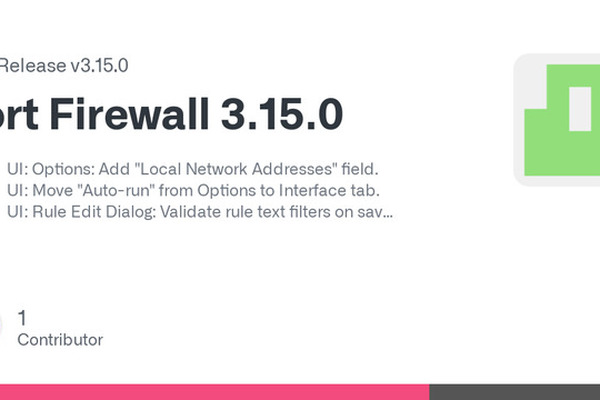 Fort Firewall 3.15.0 released