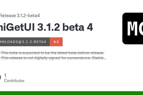 UniGetUI 3.1.2 beta 4 released