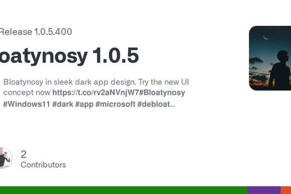 Bloatynosy 1.0.5 released