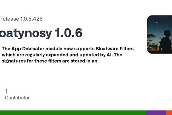 Bloatynosy 1.0.6 released