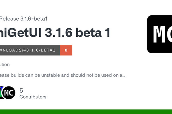 UniGetUI 3.1.6 Beta 1 released